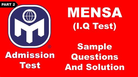 mensa us admission test questions